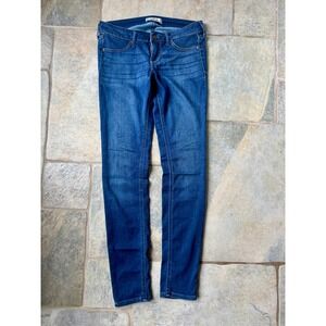 Y2K Hollister Super Low‎ Rise Skinny Jeans Size 3R Mid Wash Stretch Denim